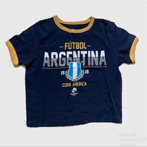 FOREVER 21 Navy Copa América Argentina Ringer Tee